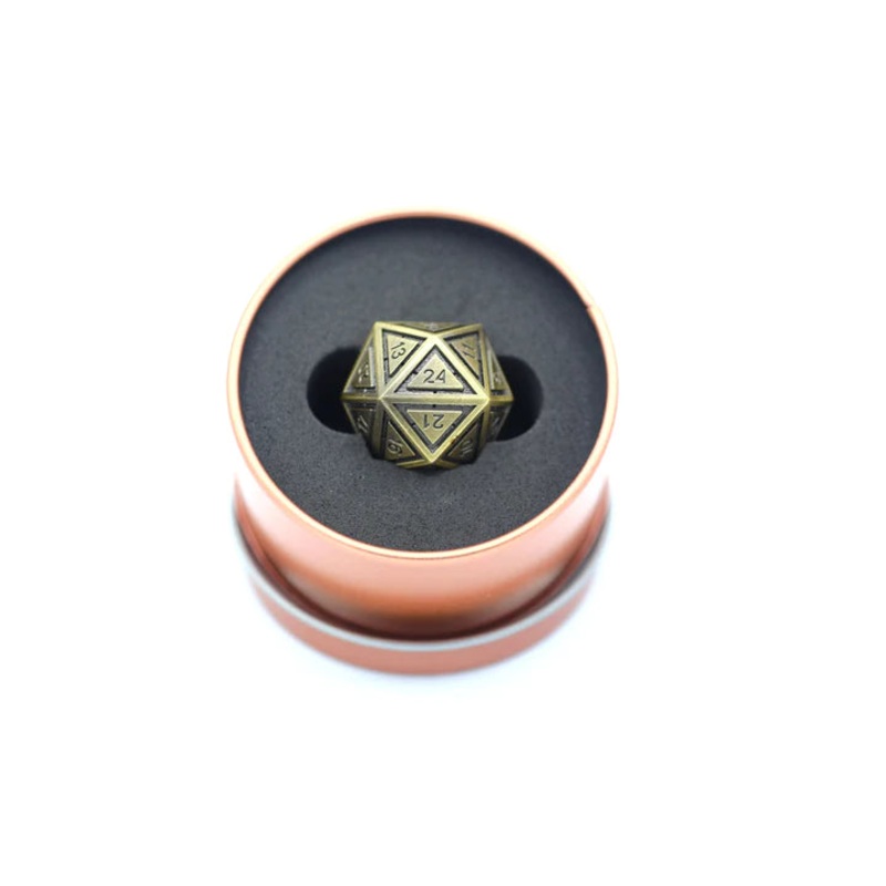 Titan's Fist Metal D24 Dice - Ancient Bronze