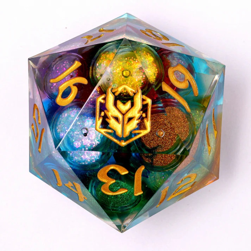 55mm Sharp Edged D20: Chaos Orb