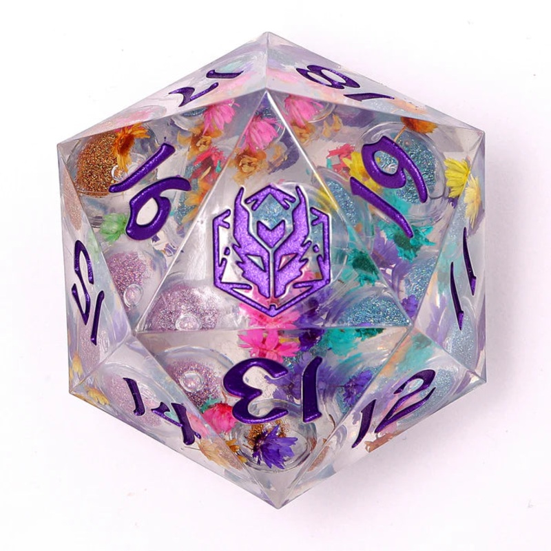 55mm Sharp Edged D20: Mana Meadows