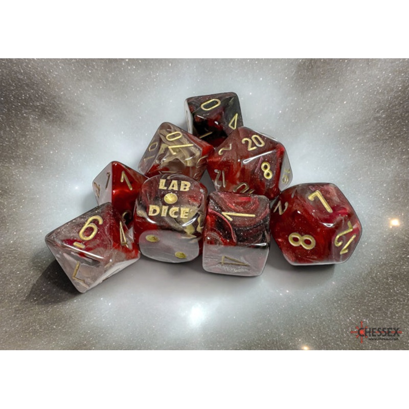 Chessex: 7-Die Set Borealis - Cosmos/Gold