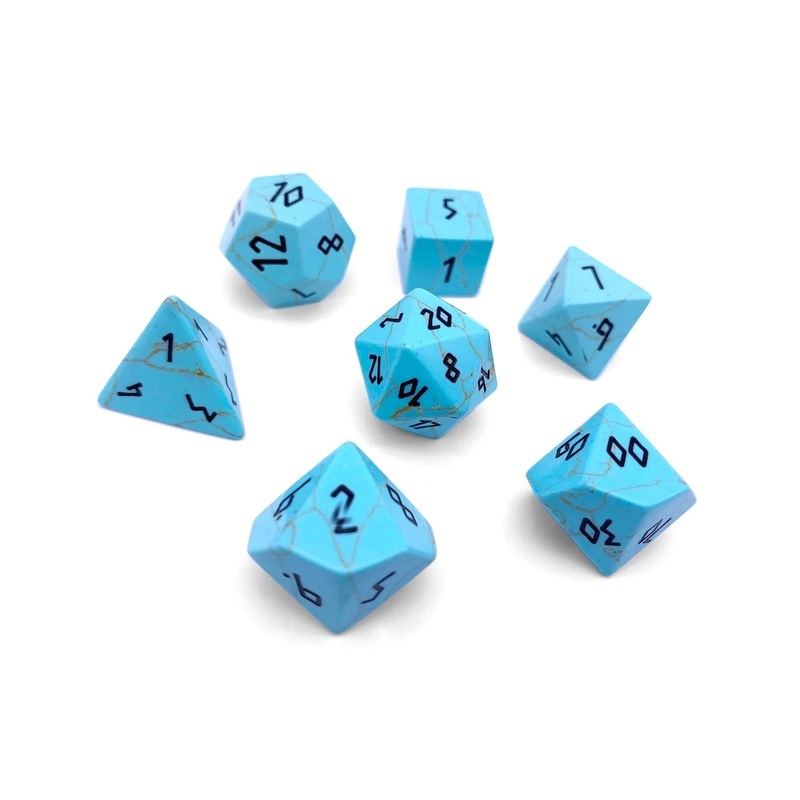 Gemstone Dice: Turquoise