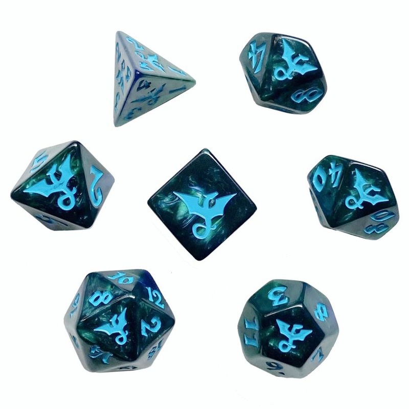 RPG Dice Set: Dragon Sea