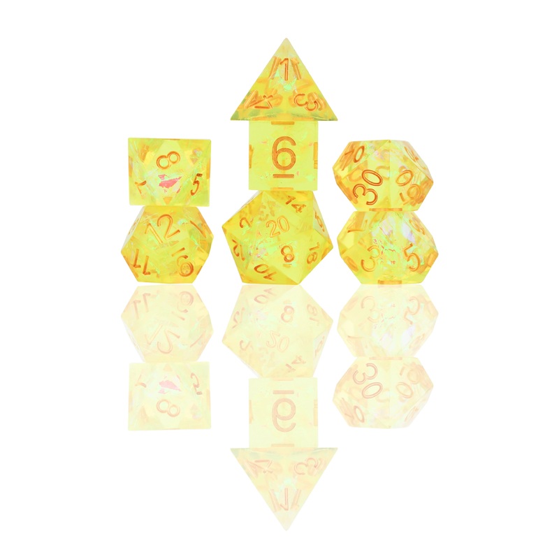 RPG Dice Set: Sharp Yellow Fairy