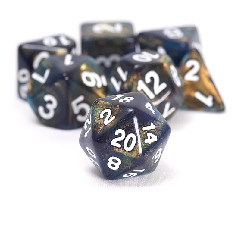 Sirius Dice: Treasure - Onyx RPG Dice Set