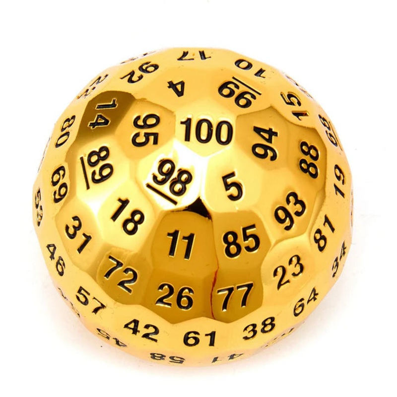 Titan's Fist Metal D100: Shiny Gold