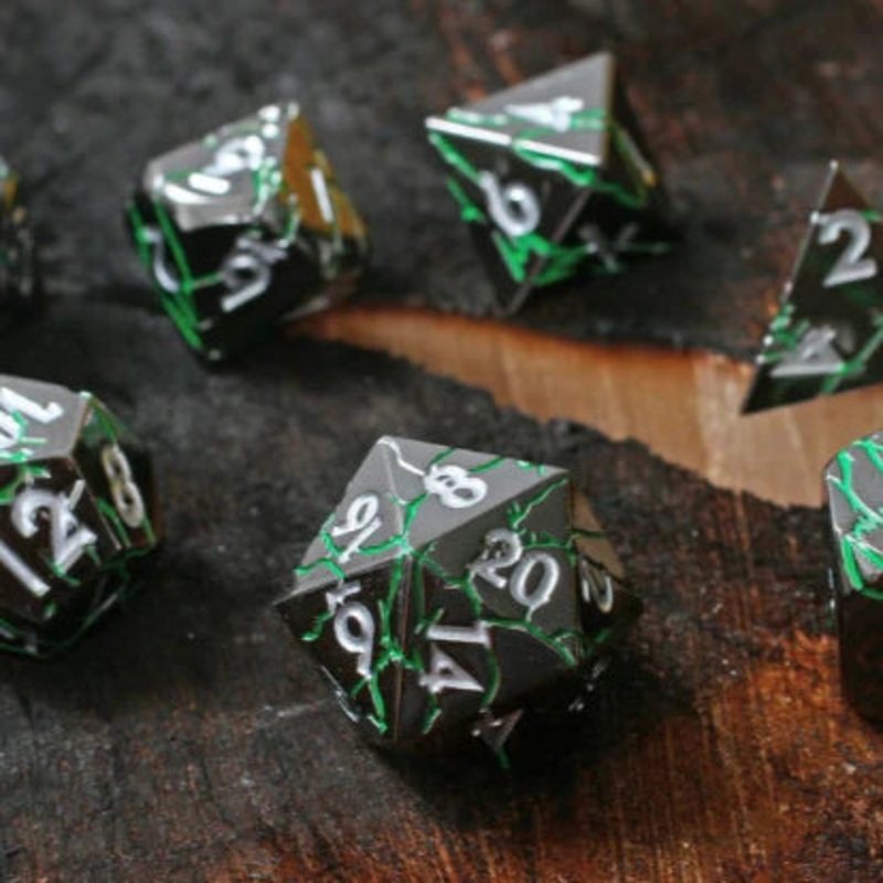 Verdant Storm RPG Metal Dice Set