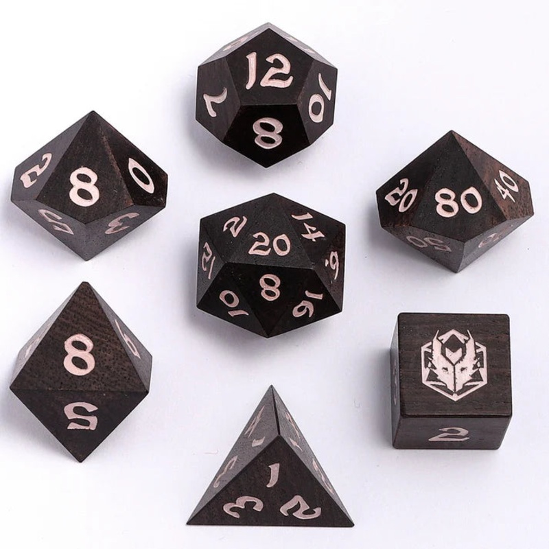 Exotic Wooden Dice - Ebony Wood