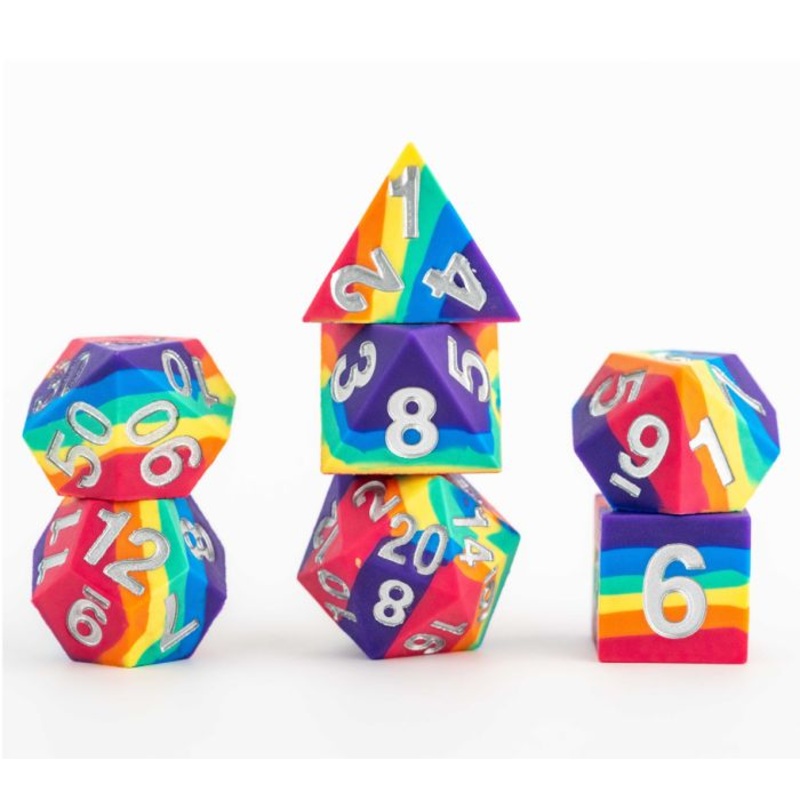 Rainbow RPG Dice Set
