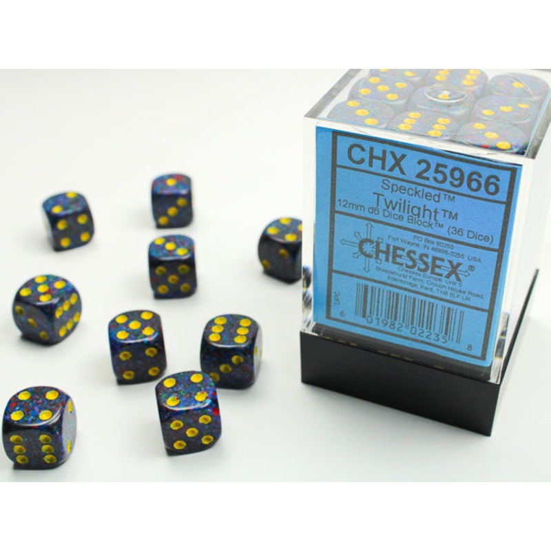12mm D6 Brick: Speckled - Twilight (36)