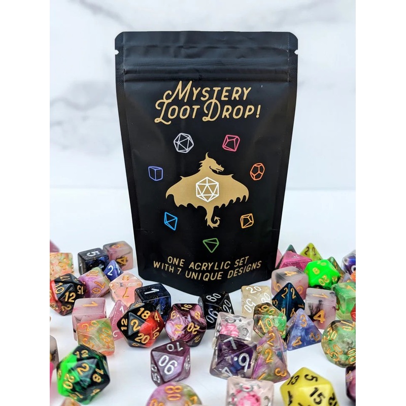 Mystery Acrylic Dice Set: Mystery Loot Drop!