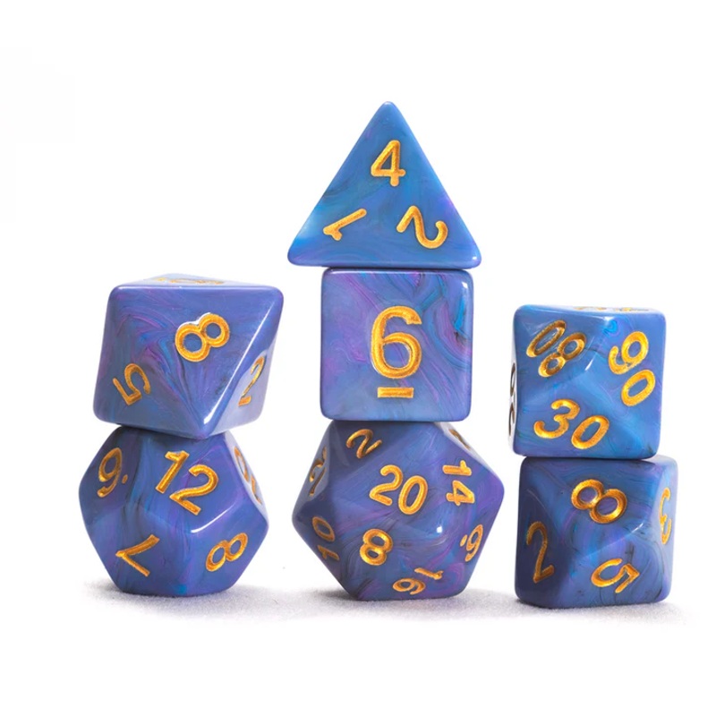 Sirius Dice: Blue Unicorn Dice Set