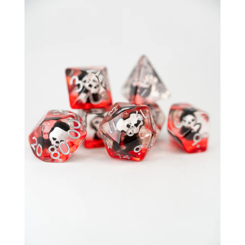 Acrylic Inclusion RPG Dice Set: Ol' Scratch