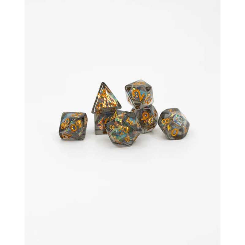 Acrylic RPG Dice Set: Dancing Lights