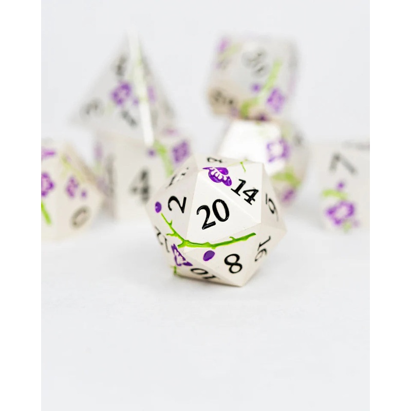 Metal RPG Dice Set: Aura's Awakening