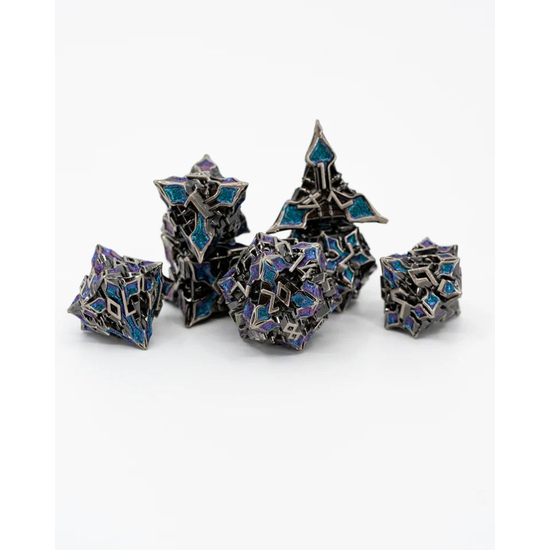 Metal RPG Dice Set: Cathedral