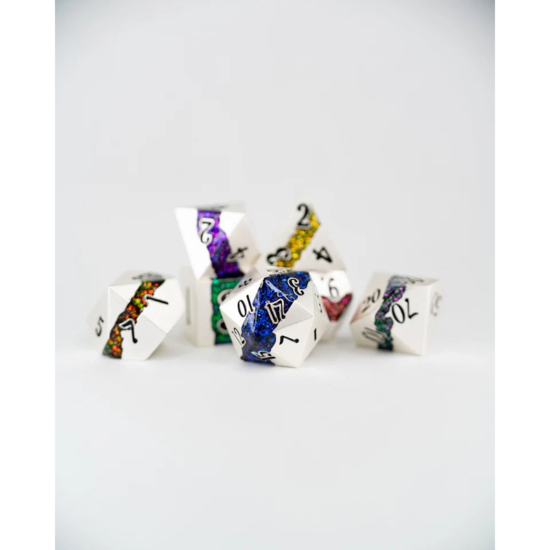 Metal RPG Dice Set: Multifarious