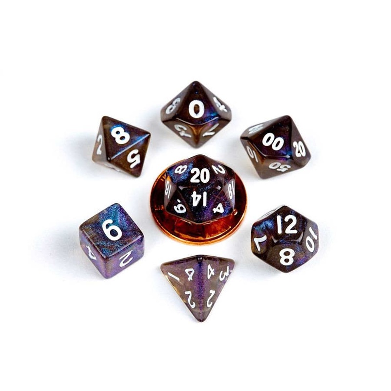 Mini RPG Dice Set: Stardust Galaxy
