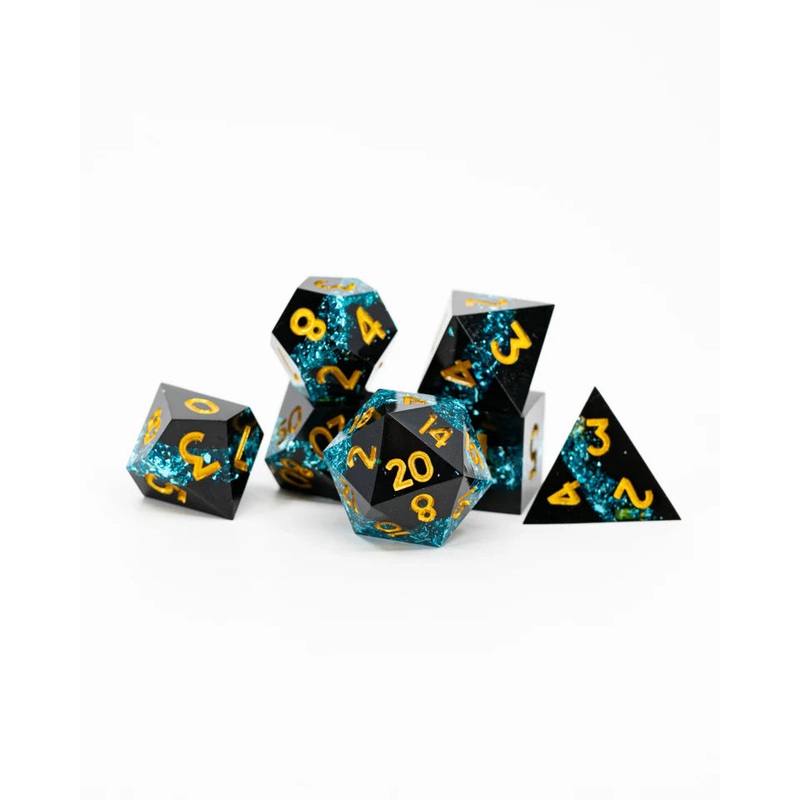 Sharp Edge RPG Dice Set: Dark as Erebus