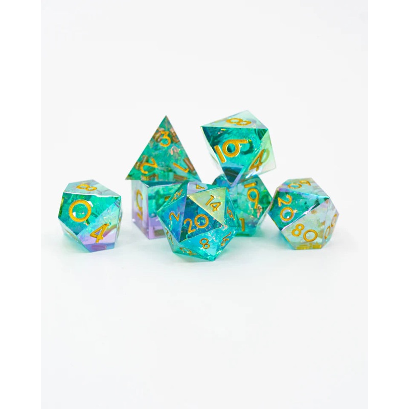 Sharp Edge RPG Dice Set: Sea Glass