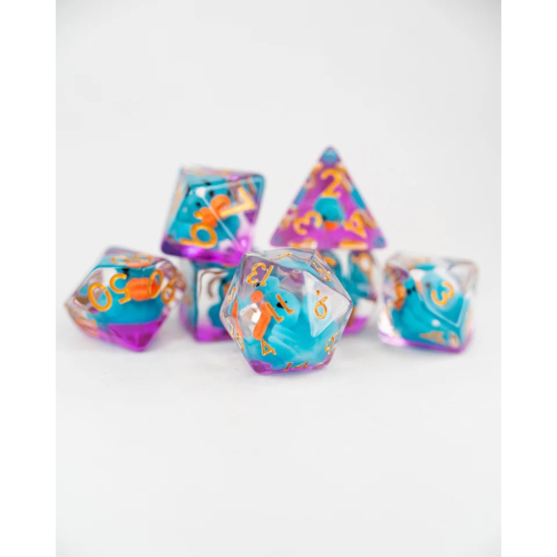 Acrylic RPG Dice Set: Duckworth