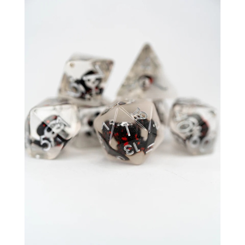Acrylic RPG Dice Set: Grimmy Reaps