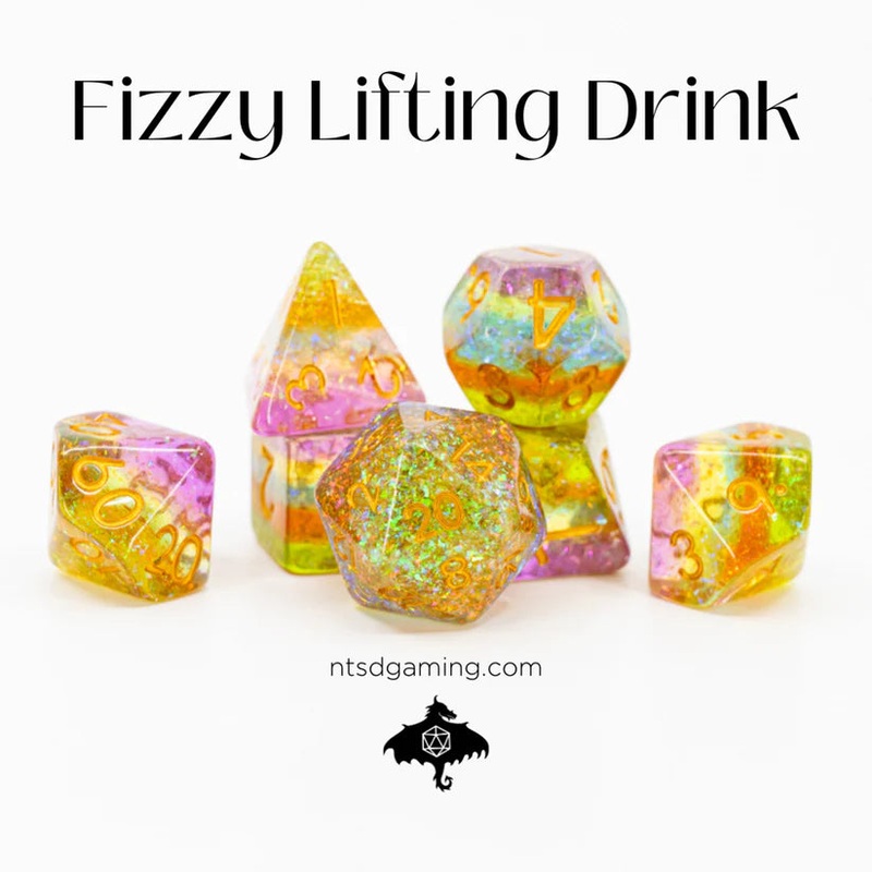Acryllic RPG Dice Set: Fizzy Lifting Drinks