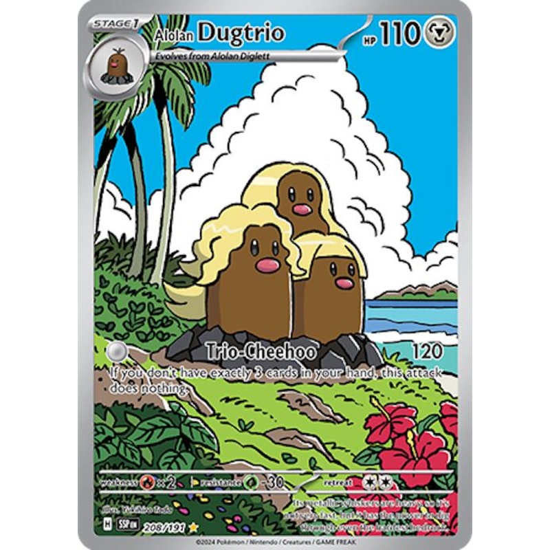 Alolan Dugtrio (208/191) [Scarlet & Violet: Surging Sparks]
