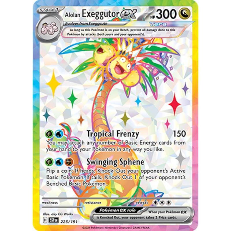 Alolan Exeggutor ex (225/191) [Scarlet & Violet: Surging Sparks]