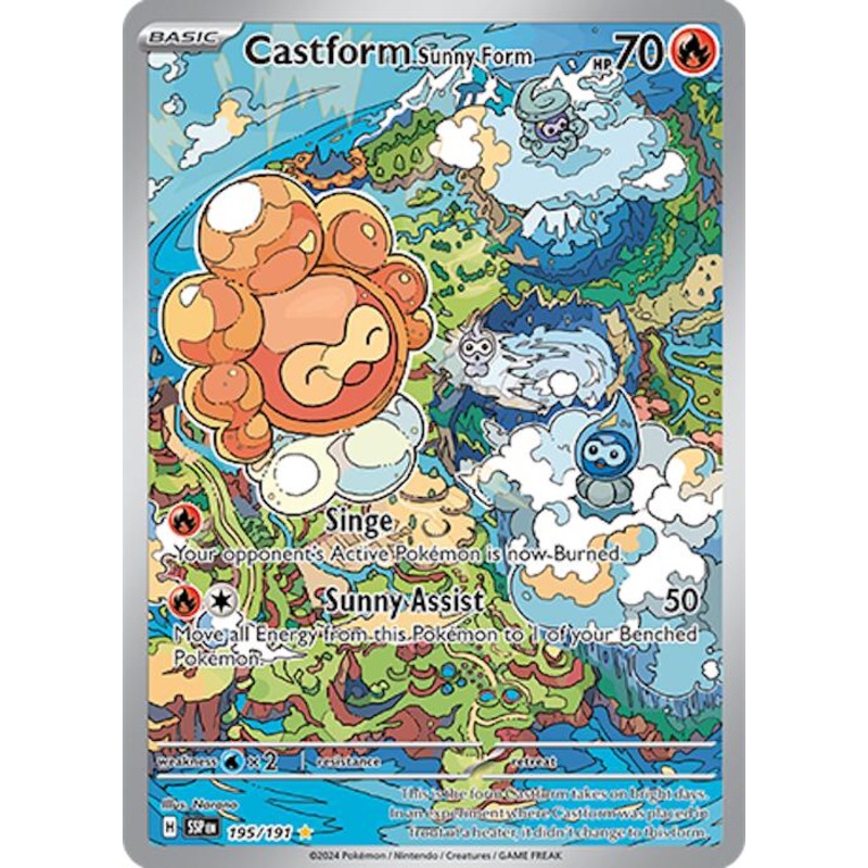 Castform Sunny Form (195/191) [Scarlet & Violet: Surging Sparks]