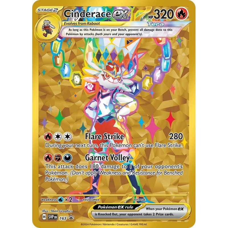 Cinderace ex (163) [Scarlet & Violet: Black Star Promos]