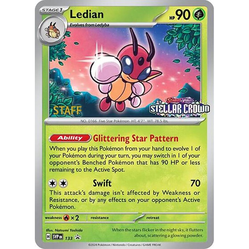 Ledian (133) (Staff Promo) [Scarlet & Violet: Black Star Promos]