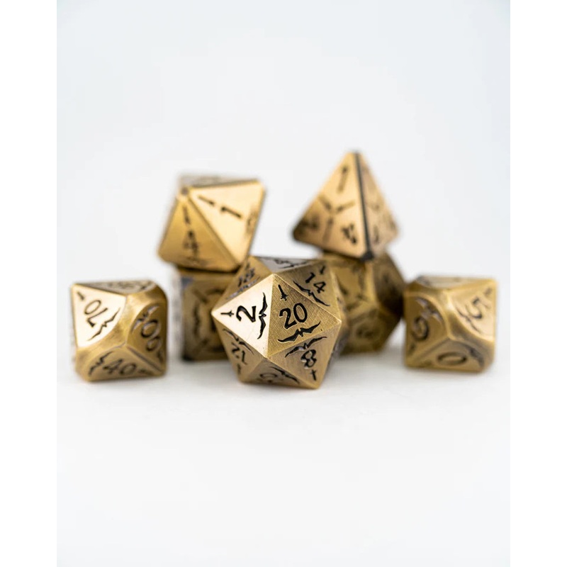 Metal RPG Dice Set: Champion