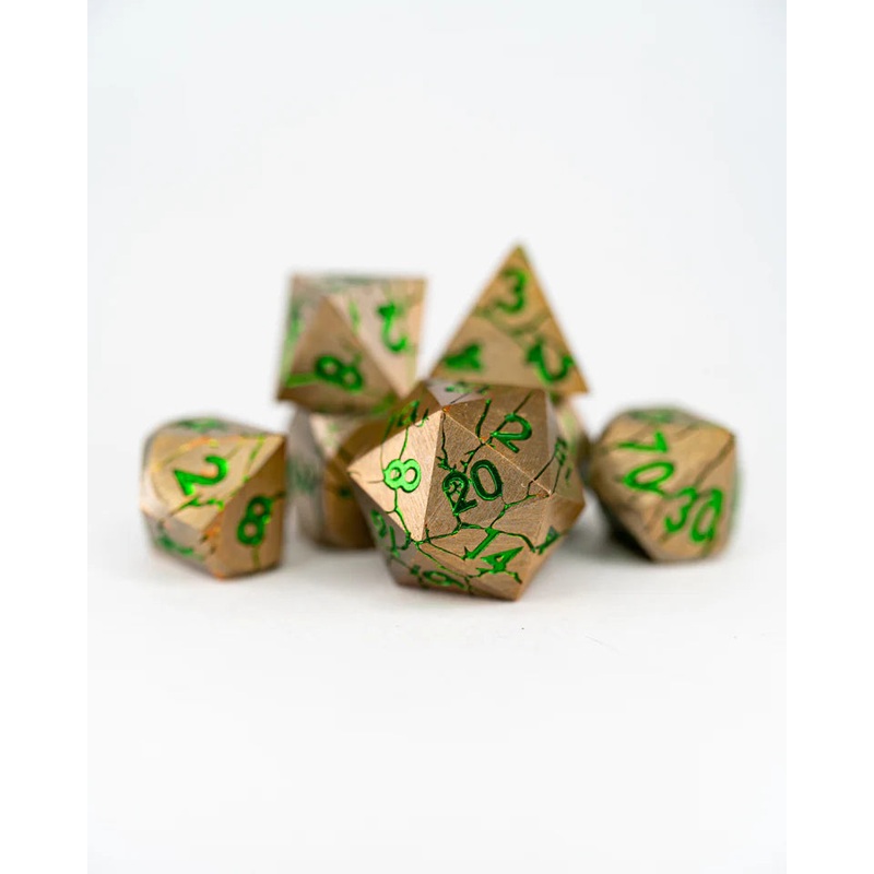 Metal RPG Dice Set: Chronoton Particles
