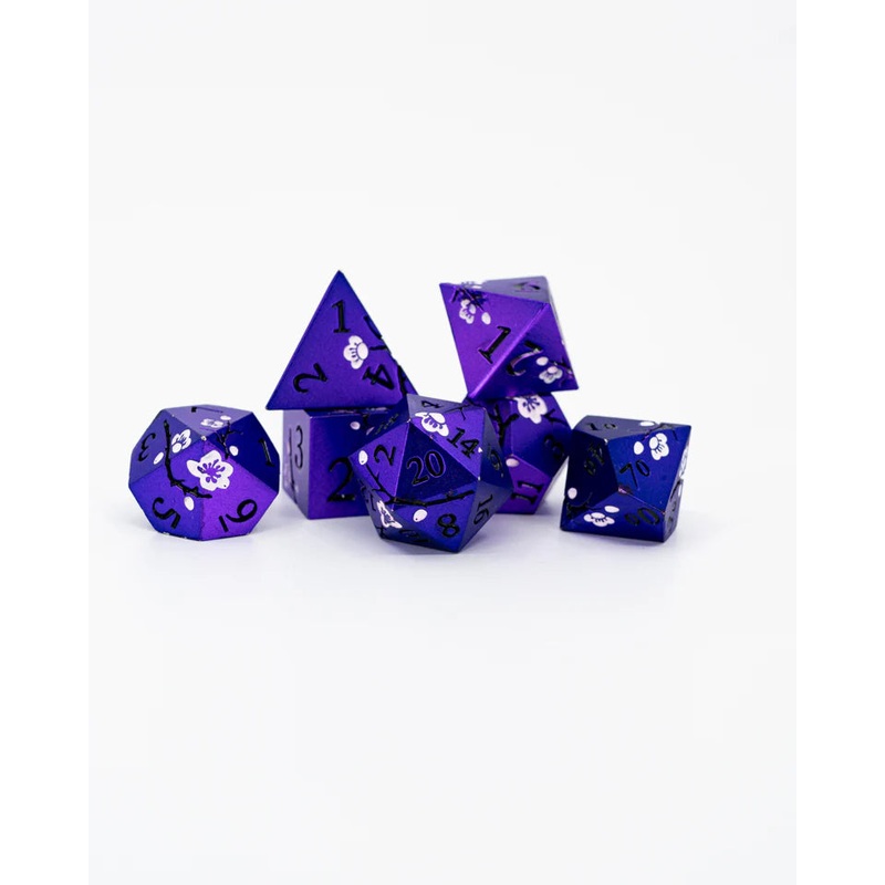 Metal RPG Dice Set: Queen's Bloom