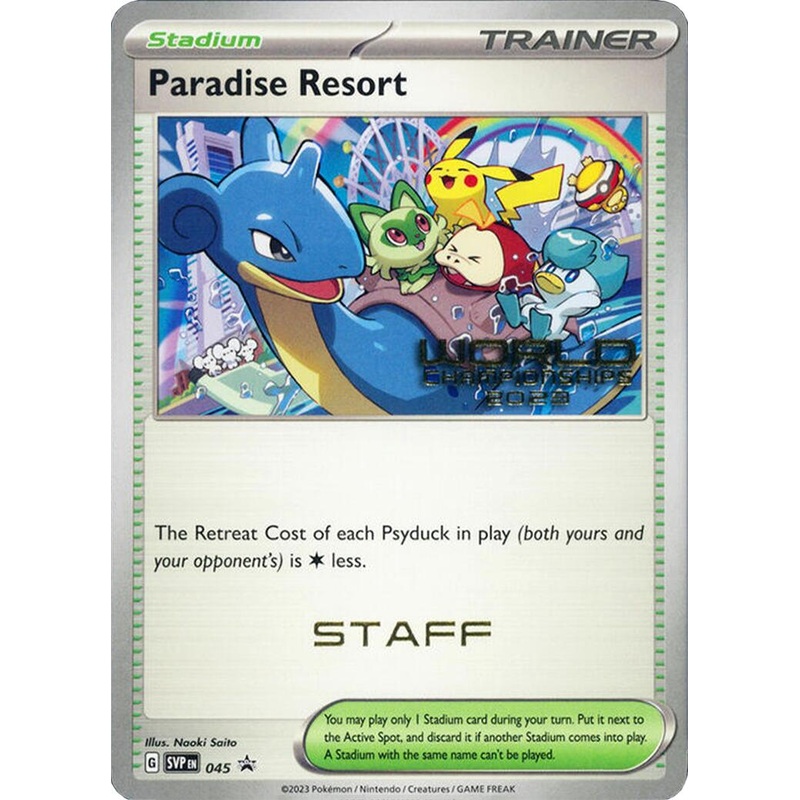 Paradise Resort (045) (World Championships 2023) (Staff) [Scarlet & Violet: Black Star Promos]