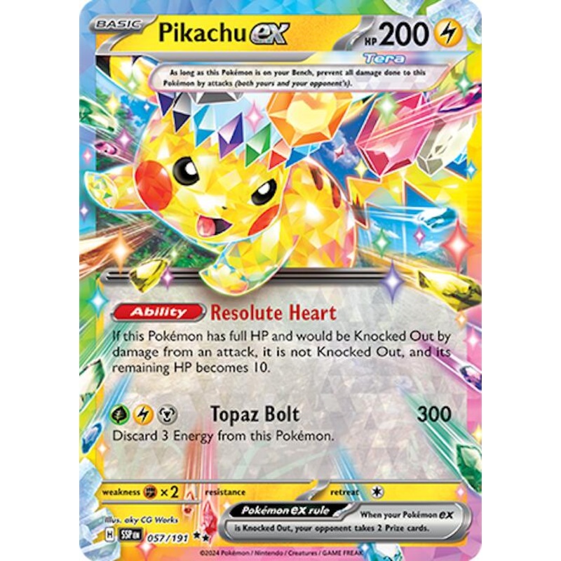 Pikachu ex (057/191) [Scarlet & Violet: Surging Sparks]