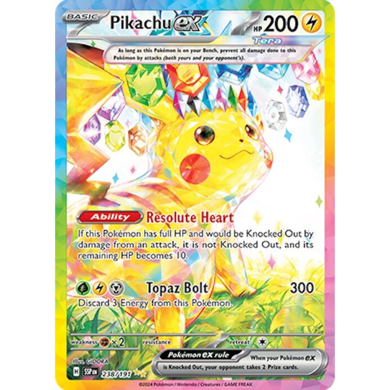 Pikachu ex (238/191) [Scarlet & Violet: Surging Sparks]