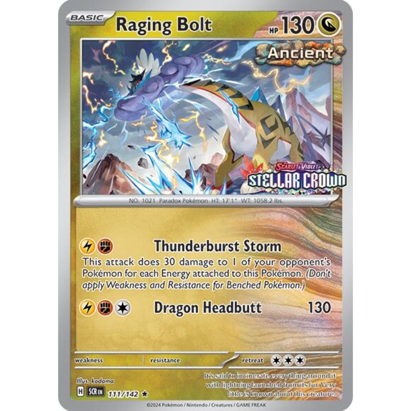 Raging Bolt (111/142) (Cosmo Holo - Best Buy Exclusive) [Miscellaneous Cards]
