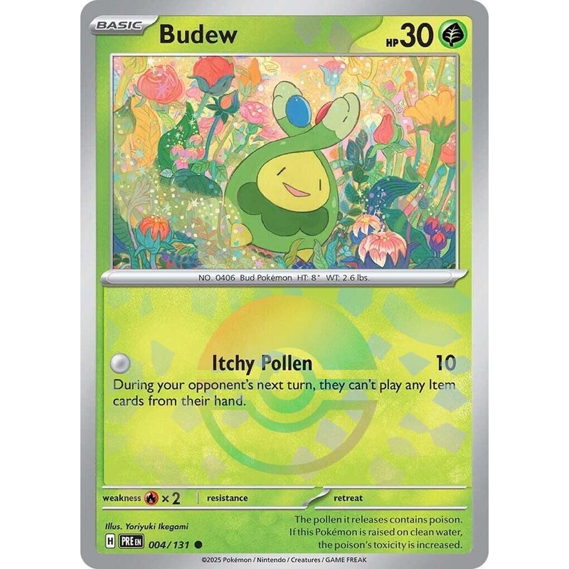 Budew (004/131) (Poke Ball Pattern) [Scarlet & Violet: Prismatic Evolutions]