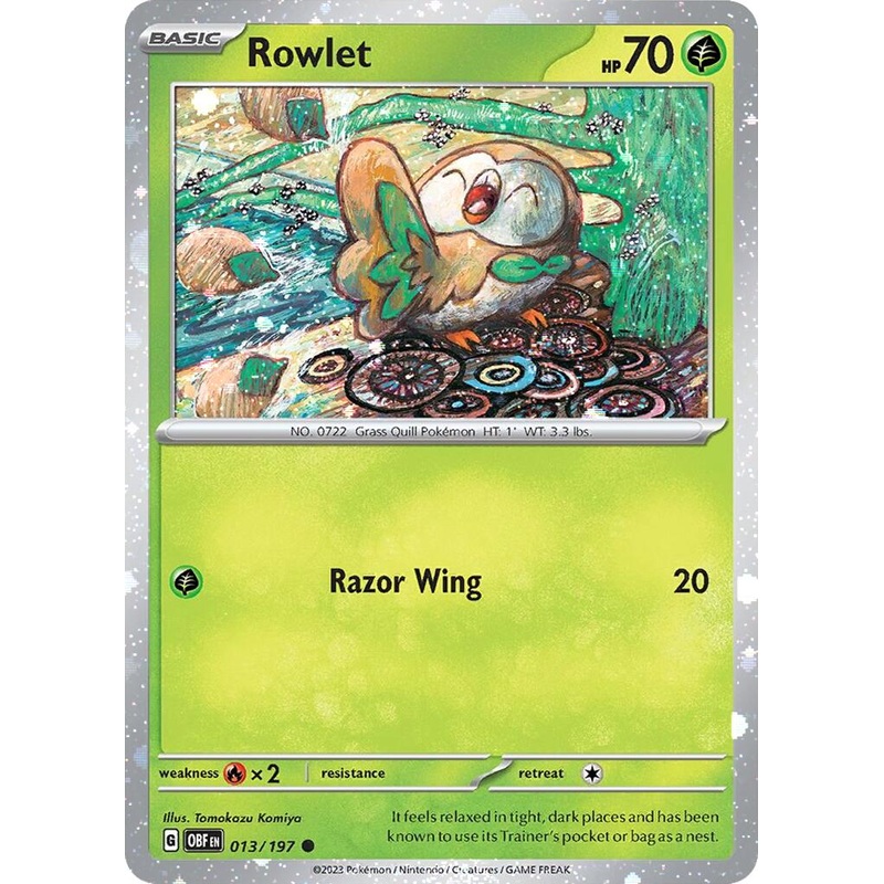 Rowlet (013/197) (Cosmos Holo) [Miscellaneous Cards]