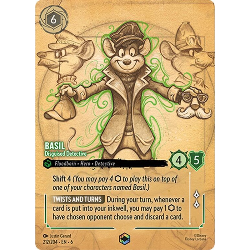 Basil - Disguised Detective (Enchanted) (212/204) [Azurite Sea]