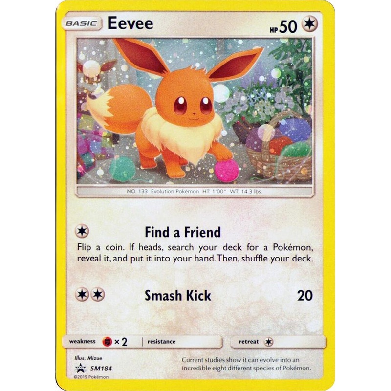 Eevee (SM184) (Cosmos Holo) [Sword & Shield: Black Star Promos]