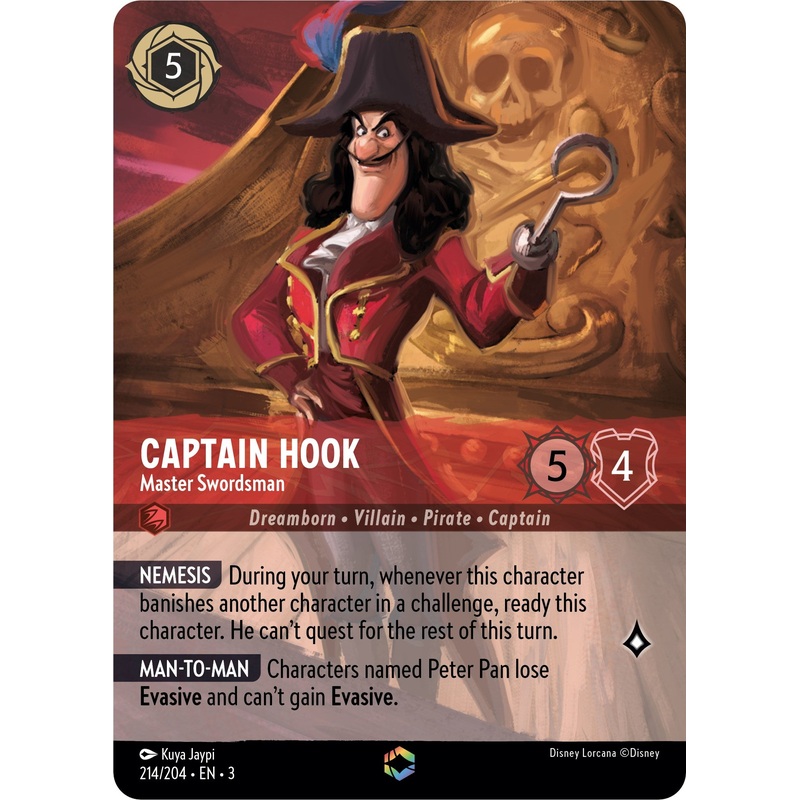 Captain Hook - Master Swordsman (Enchanted) (214/204) [Into the Inklands]