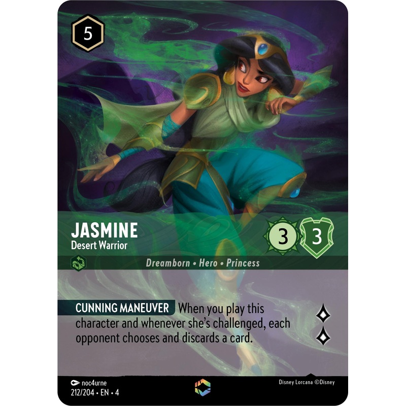 Jasmine - Desert Warrior (Enchanted) (212/204) [Ursula's Return]