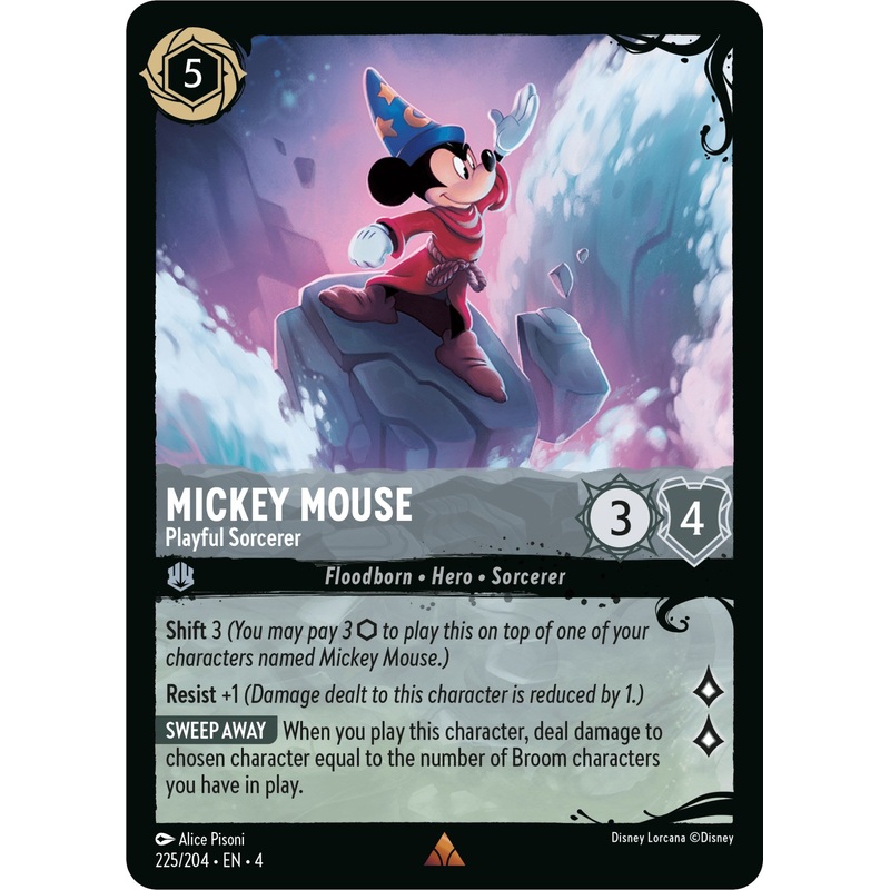 Mickey Mouse - Playful Sorcerer (225/204) (225/204) [Illumineer's Quest: Deep Trouble]