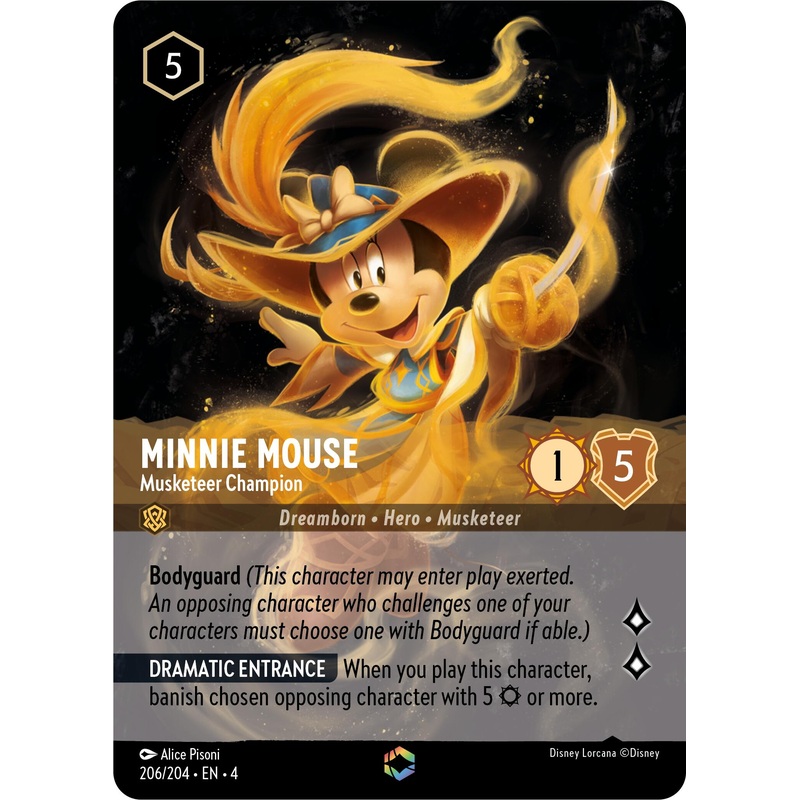 Minnie Mouse - Musketeer Champion (Enchanted) (206/204) [Ursula's Return]