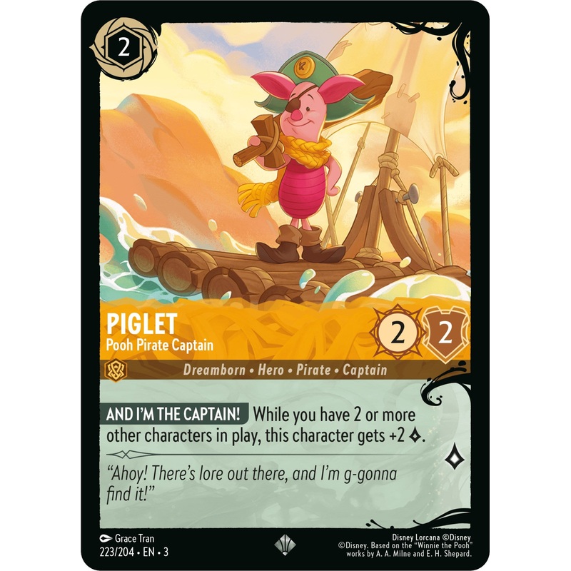 Piglet - Pooh Pirate Captain (223/204) [Ursula's Return]