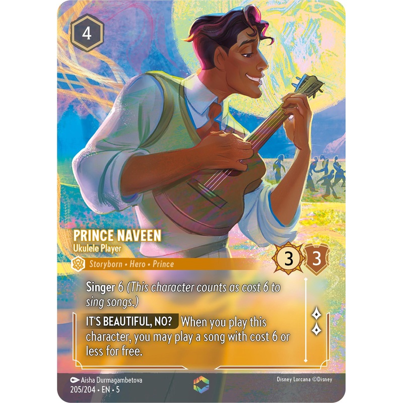 Prince Naveen - Ukulele Player (Enchanted) (205/204) [Shimmering Skies]