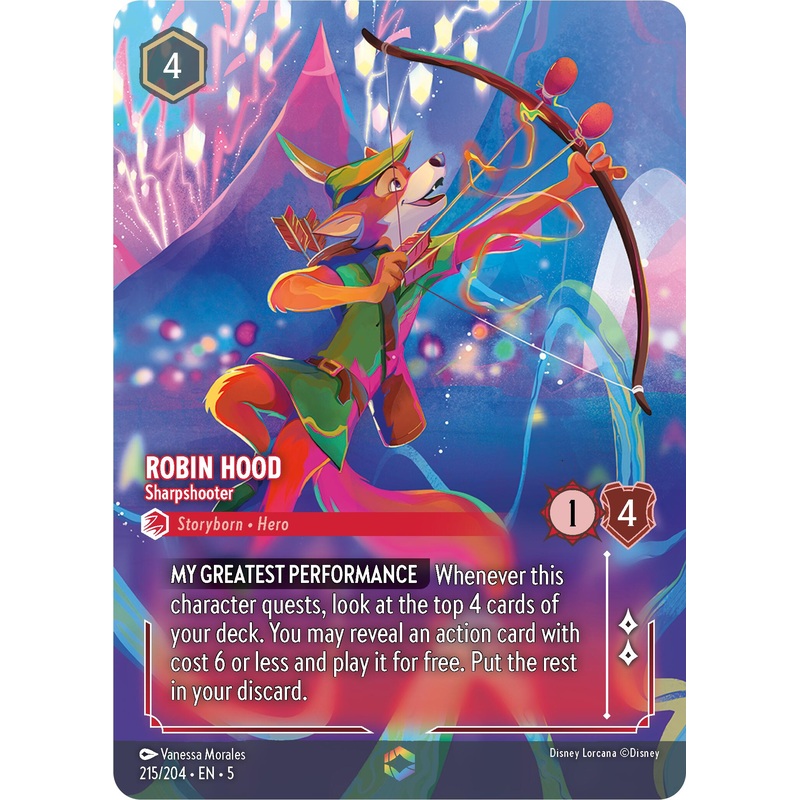 Robin Hood - Sharpshooter (Enchanted) (215/204) [Shimmering Skies]