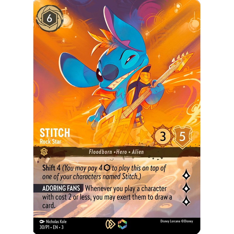 Stitch - Rock Star (Store Championship) (30) [Promo Cards]